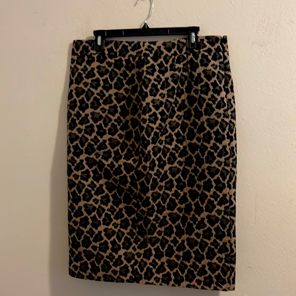 🔥 NWT! Talbots Leopard Pencil Skirt